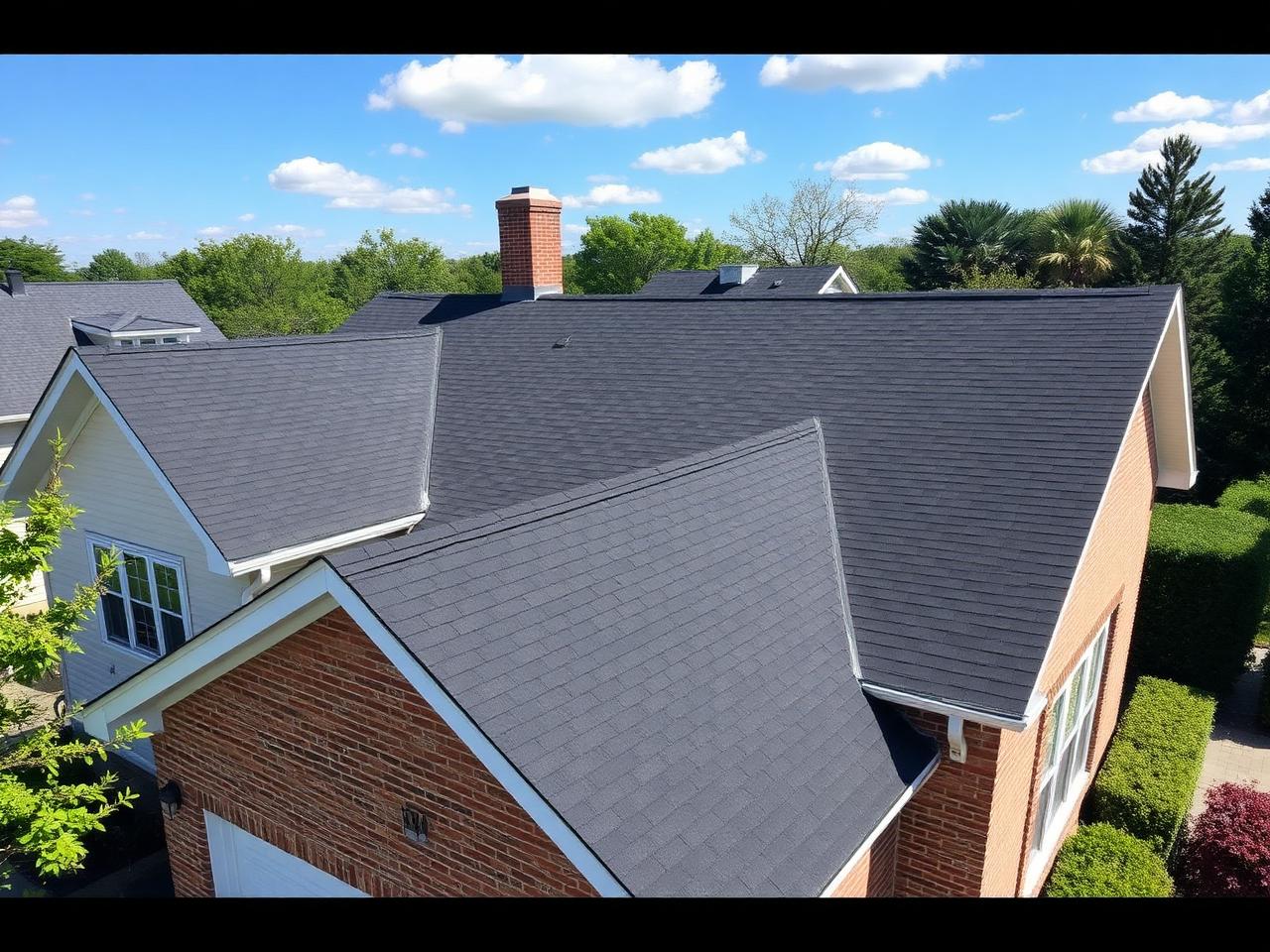 Suburban roof replacement after